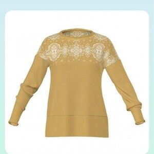 LuLaRoe 2XL Harper Mustard Yellow Sweater white details